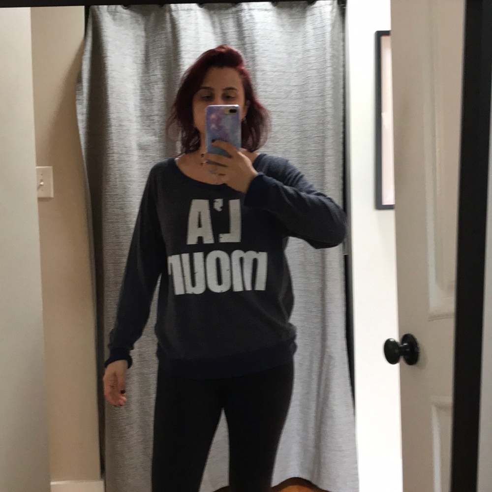 Sweater/ sweatshirt La Mour navy blue